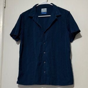 Men’s Blue Button Up Shirt